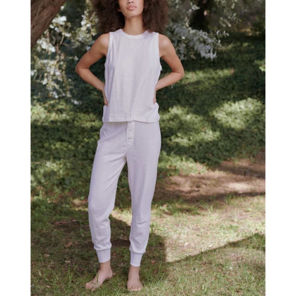 💕THE GREAT💕 The Pointelle Long John ~ True White Size 1 Small NWT
